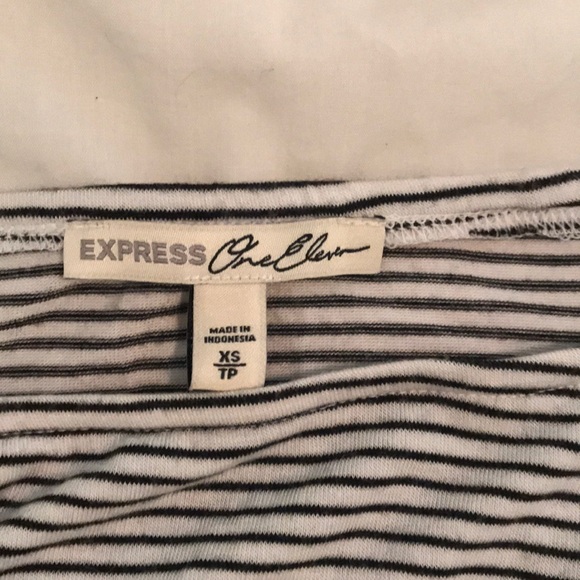 Striped off the shoulder top! Super cute! - Picture 3 of 5